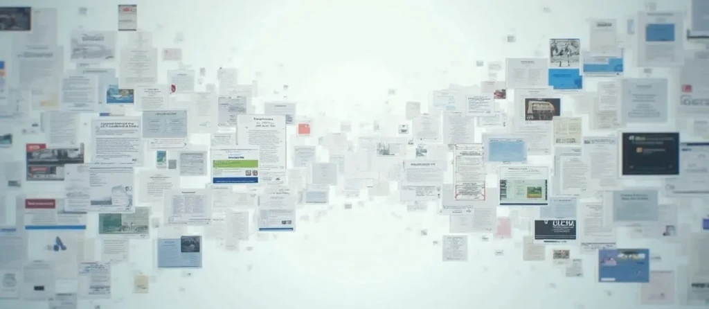 variety of chaotic insurance documents in different formats
